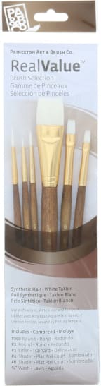 BRUSH WHITE TAKLON VALUE 6 PACK