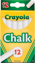 CHALK STICKS WHITE 12 COUNT