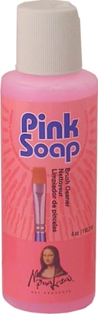 PINK SOAP BRUSH & HAND CLEANER 4OZ