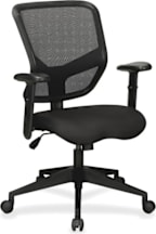 CHAIR BLK MESH MIDBACK LLR