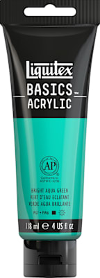 Basics 4oz Bright Aqua Green