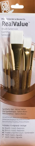 BRUSH WHT TAKLON VALUE 5PK
