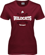 Bay Path Ladies T Shirt Softball Seams - ONLINE ONLY
