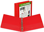 BINDER 1 CLEAR VIEW RED
