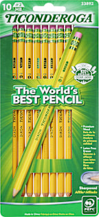 PENCIL 10 CT TICONDEROGA PRESHRP