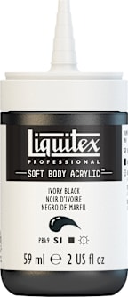 PROFESSIONAL SOFT BODY ACRYLIC 59ML IVORY BLACK