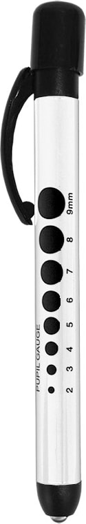 Reusable Penlight with Pupil Gauge-White