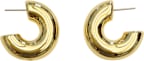 Ear Thick Hoop Gold Earrings