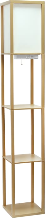 SHELF LAMP USB LED TAN