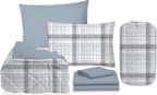 5PC BED IN BAG- BLUE PLAID