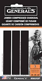 JUMBO COMPRESSED CHARCOAL(12