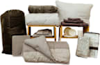 DLX BEDDING BUNDLE-GRY STRIPE