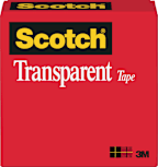 Tape 600 Transparent 3/4X72 Yard Box