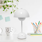 Simple Designs 11.8 Mushroom Magic Dimming LED Touch Stick Lamp, Portable & Rechargeable