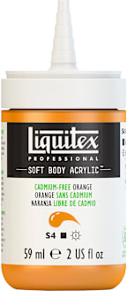 PROFESSIONAL SOFT BODY ACRYLIC 59ML CADMIUM FREE ORANGE