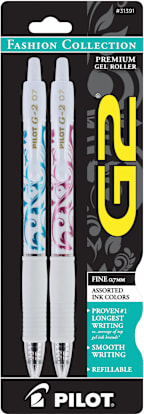 GEL G2 WHITE BARREL 2PK ASST
