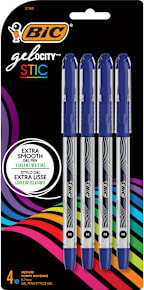 GELOCITY QUICK DRY STIC PEN .7MM 4PACK BLUE