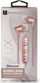LUX Wireless Bluetooth Earbuds with built in Microphone, Rose Gold - ONLINE ONLY