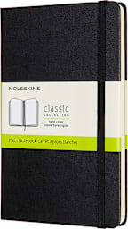 Moleskine Classic Notebook, Plain, Hard Cover (5 x 8.25)