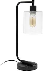 MD DESK LAMP USB &GLASS SHADE