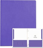 PORTFOLIO 2 POCKET 3PRONG VIOLET