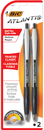 PEN 2PK BLK ATLANTIS RETRACTAB