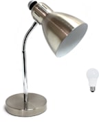 Simple Designs 16 Semi-Flexible Desk Lamp with LED Bulb