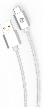 10FT BRAID USBC TO A CABLE WHT - ONLINE ONLY