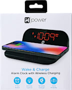 iHome Wireless Charging Digital Alarm Clock, Black