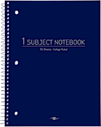 Notebook 10.5 x 8 70 Sheets 1 Subject