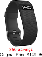 FITBIT CHARGE HR WRSTBND BLK L