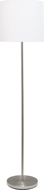 NICKEL FLOOR LAMP WHT LED