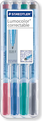 CORRECTABLE MARKER SET OF 4