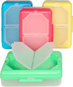 STORAGE BOX 3COMP ASRT COLOR