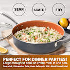 5.5QT Coppr Jumbo Cooker w/Lid