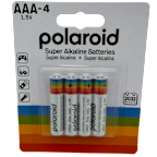 Polaroid AAA Alkaline Batteries 4-Pack