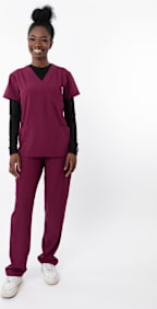 CRSS HTCH UNISEX PANT WINE M