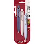 Uni OneP Gel .5mm 3 Count Black