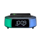 iHome Color Changing Bluetooth Alarm Clock Speaker with Qi Wireless, Speakerphone, and USB Charging - ONLINE ONLY
