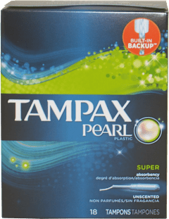 Tampax Pearl Tampons 18ct Unscented Super