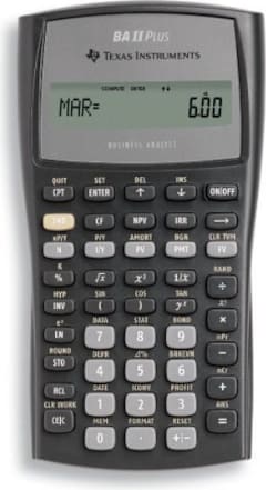 CALC TI-BAII PLUS 10DIG/24CASH