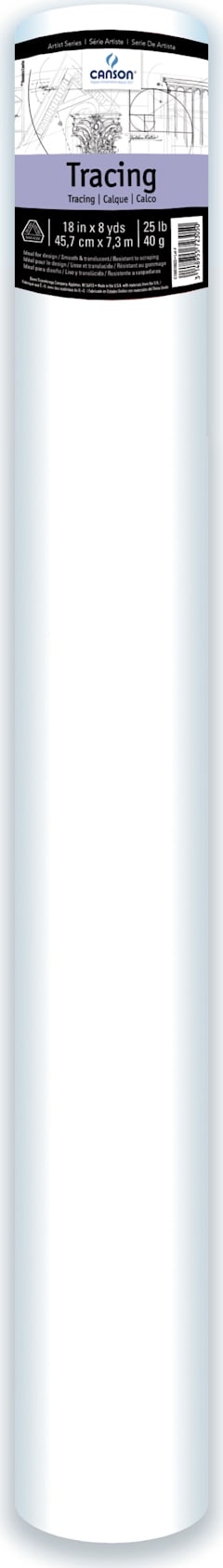 CANSON TRACING PARCHMENT ROLL 18X8YD