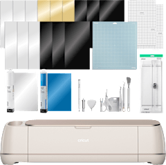 Cricut Maker 4 + Starter Bundle, 26x10.75x13.25in, Seashell - ONLINE ONLY
