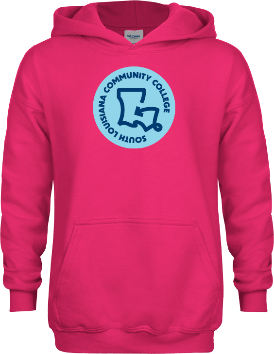 SoLAcc Youth Fleece Hoodie South Louisiana Community College Badge - ONLINE ONLY
