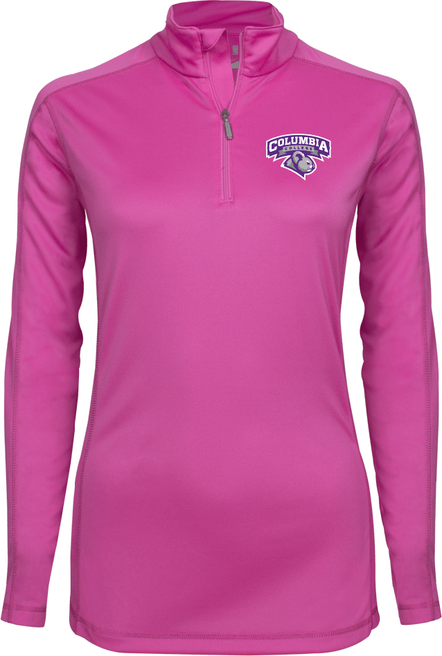 Columbia College (SC) Syntrel Womens Interlock 1/4 Zip Primary Mark - ONLINE ONLY