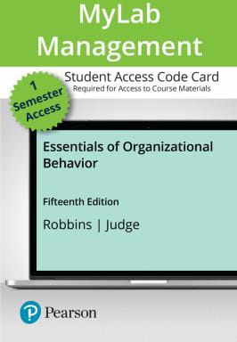MyLab Management with Pearson eText Access Code for Essentials of Organizational Behavior