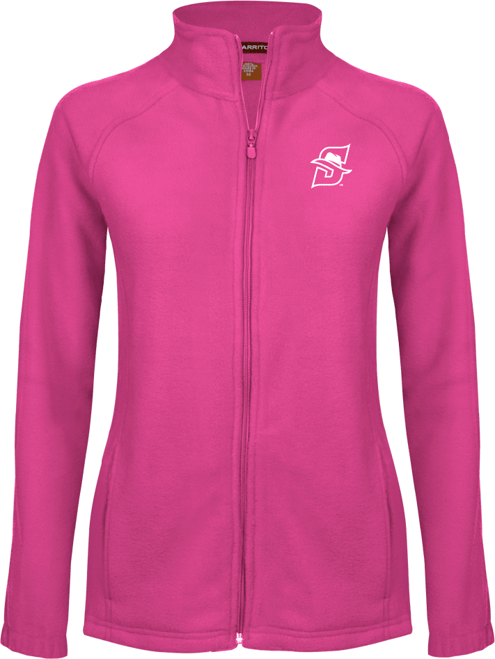 Stetson Ladies Fleece Full Zip Jacket Primary logo - ONLINE ONLY