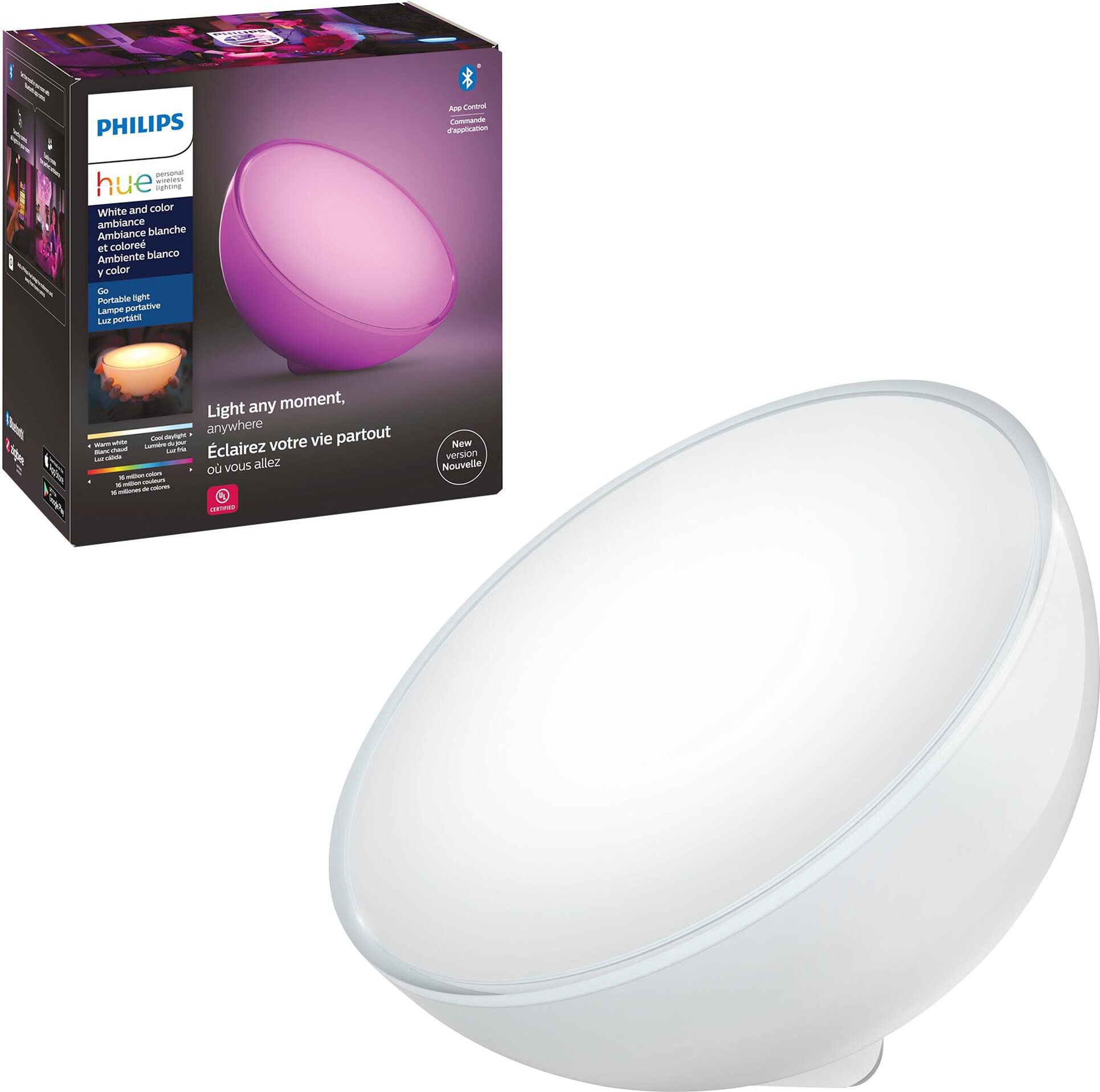 HUE WHITE COLOR AMBIANCE GO PORTABLE LIGHT