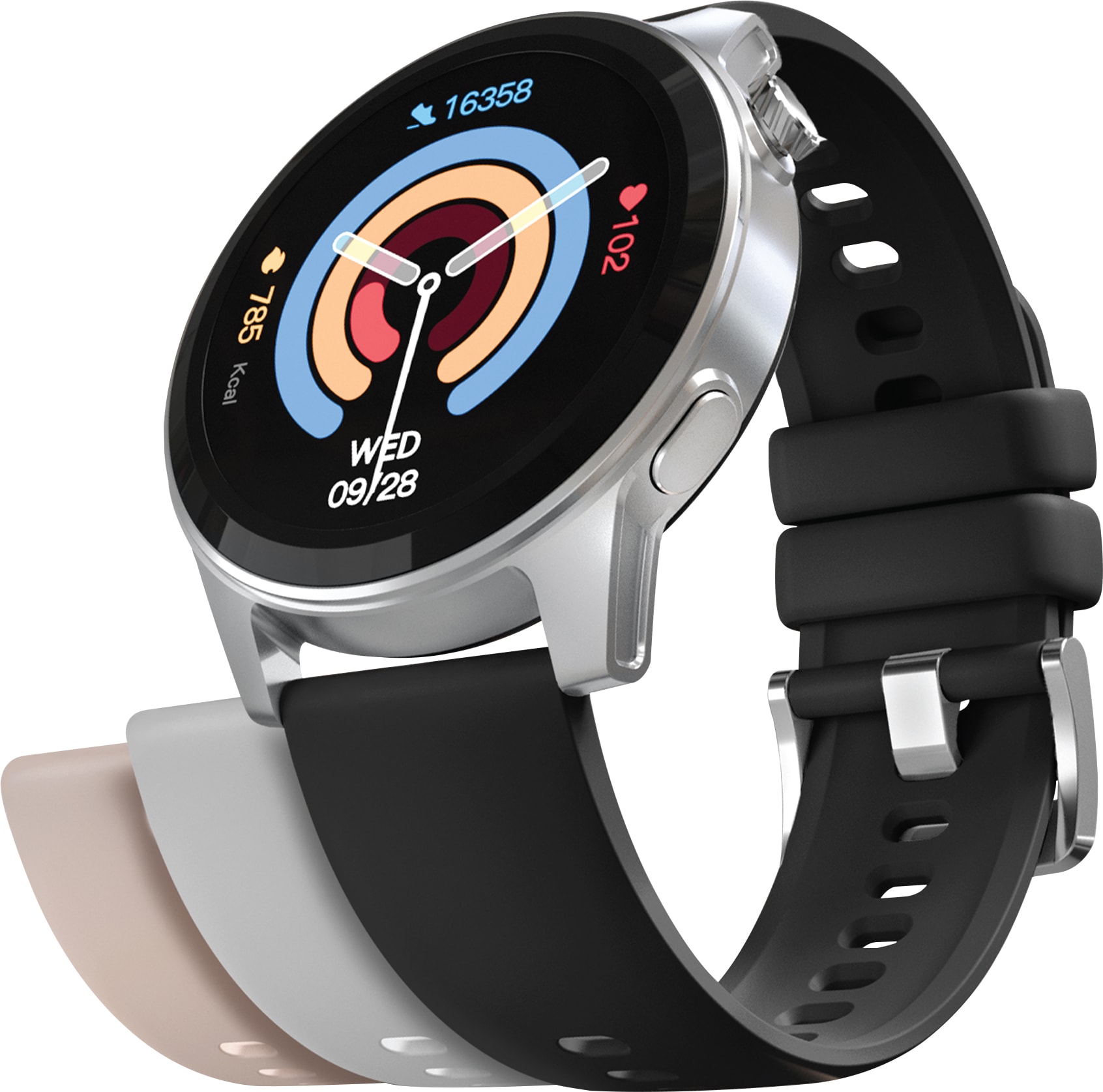 Hypergear Activ8 Smartwatch & Fitness Tracker, Silver