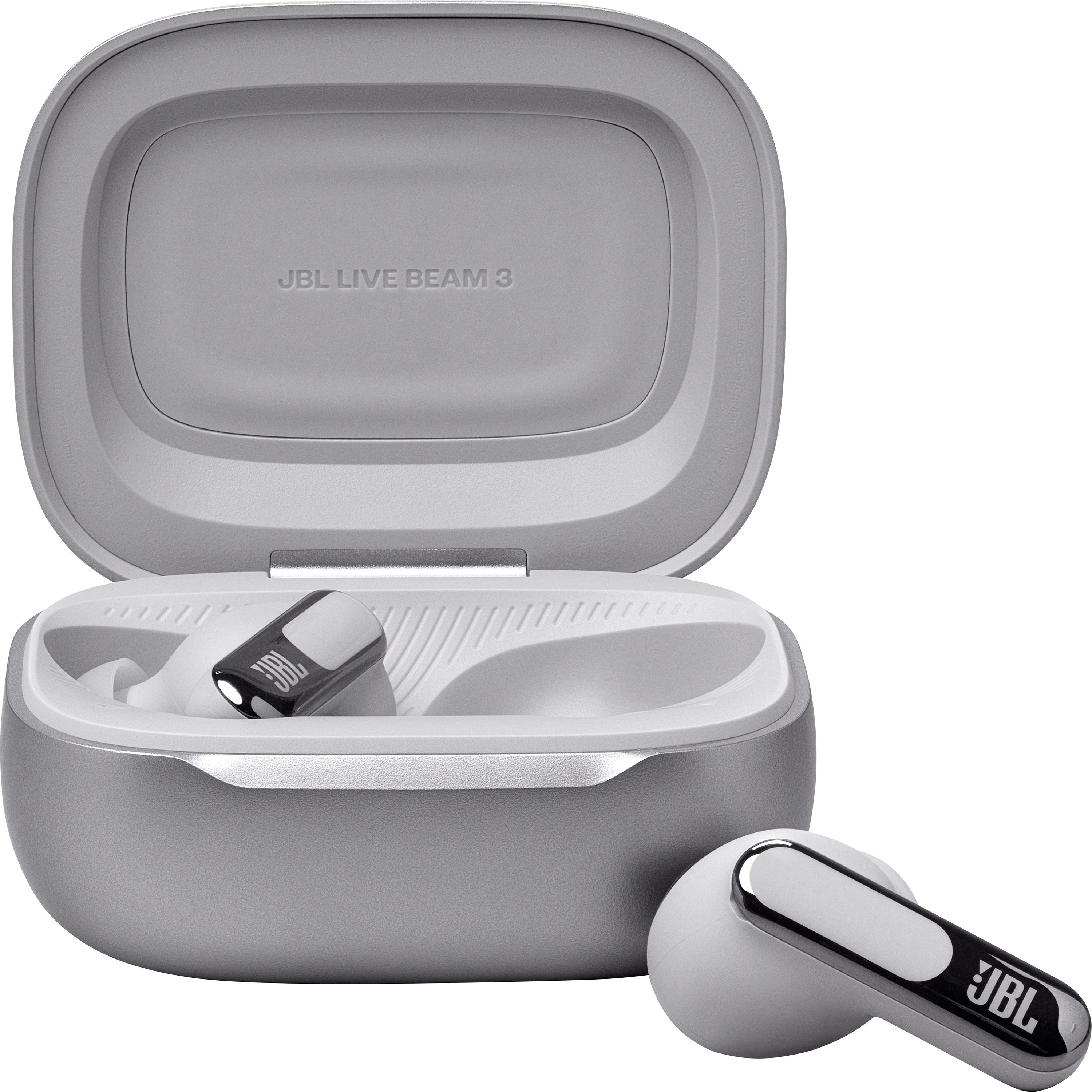 JBL Live Beam 3 True Wireless Earbuds, Silver